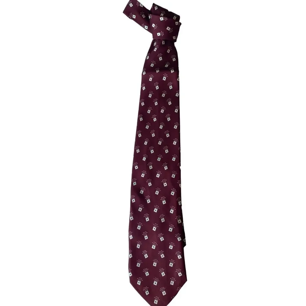 Yves Saint Laurent YSL Tie 100% Silk Made in Italy Neck Tie in Auburn 59